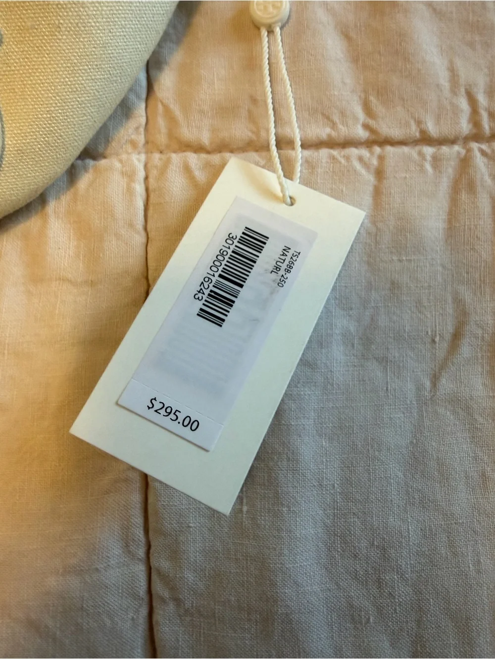 NWT Masters by Tory Burch Cream Canvas Belt Bag with Brown Trim and Green Patch